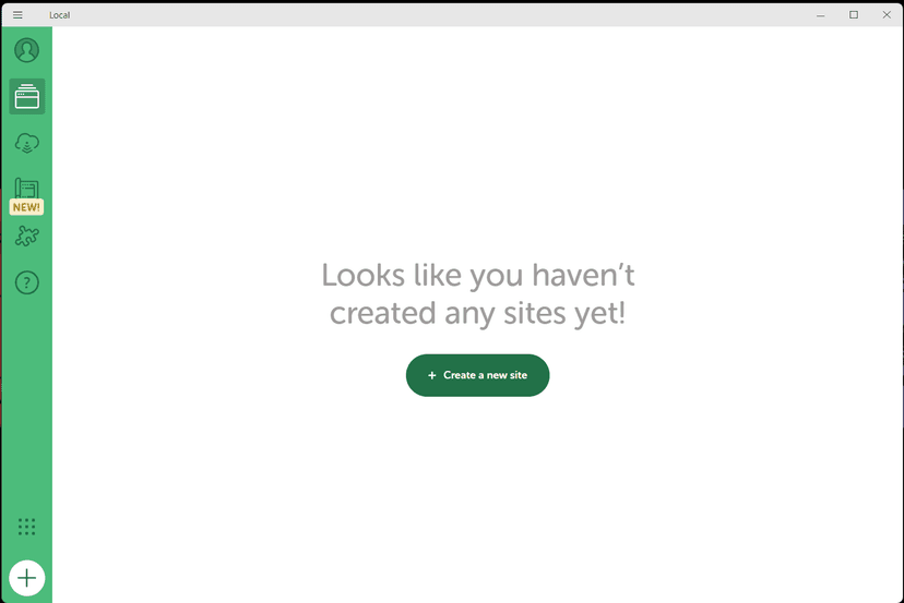 Local creat new site